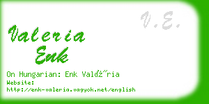 valeria enk business card
